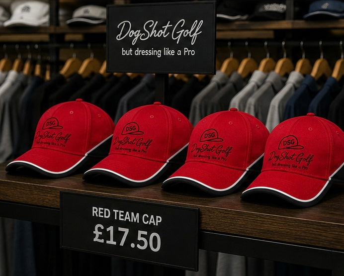 Team Dogshot Golf Cap - Hell-Raiser Red / Black / White