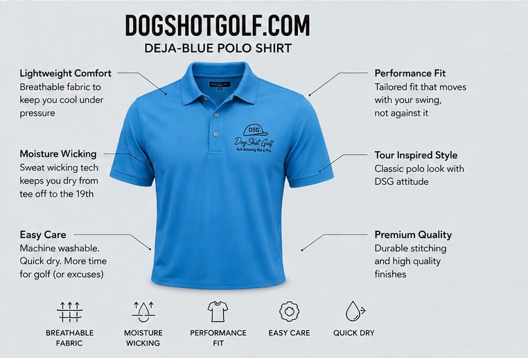 Lightweight Summer Polo - Deja-Blue