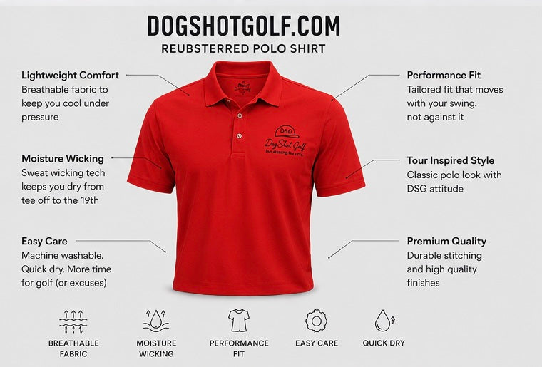 Lightweight Summer Polo - Rubester Red