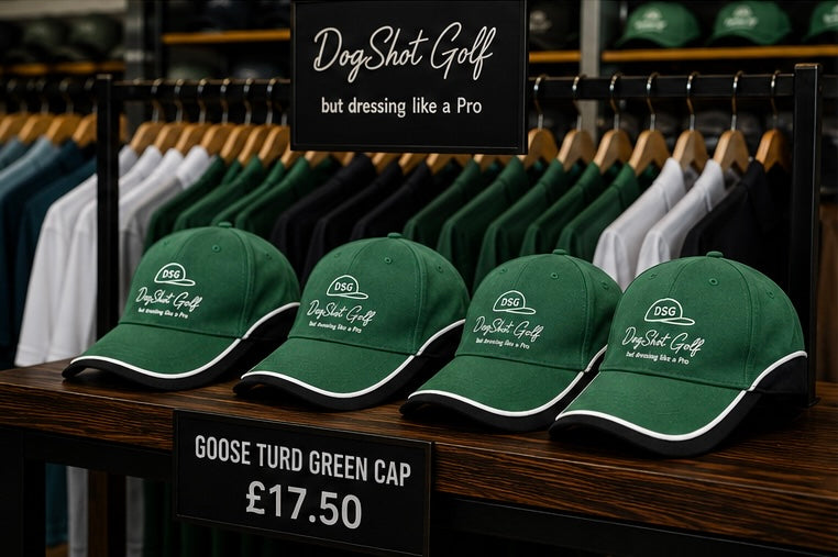 Team Dogshot Golf Cap - Goose-Turd Green / Black / White
