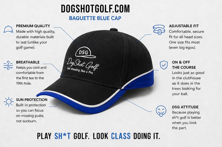 Team Dogshot Golf Cap - Baguette Blue / Blue / White