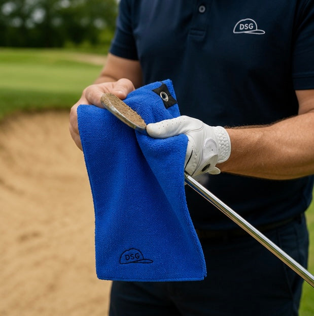 Microfibre Tri-fold Golf Towel - Blue (Da-Ba-Dee-Da-Ba-Daa)