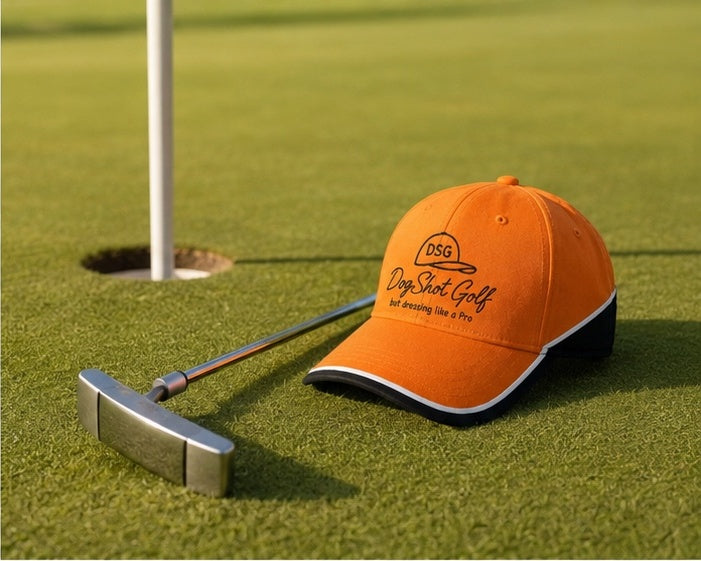 Team Dogshot Golf Cap - Burning Orange / Black / White