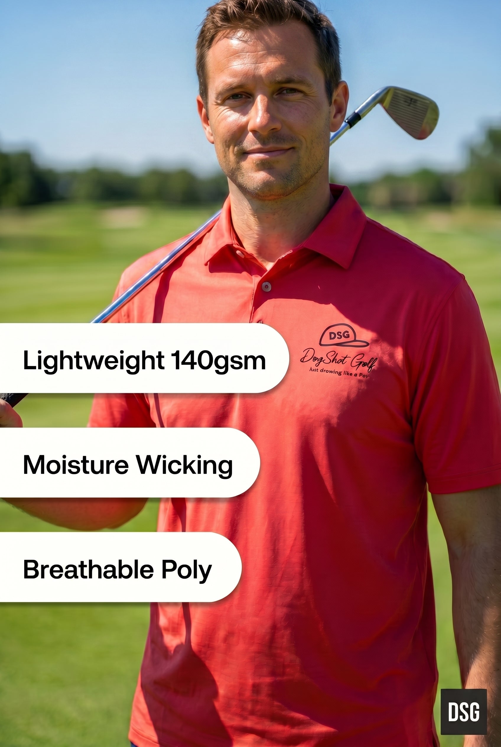 DSG Summer Polo - Rubester Red