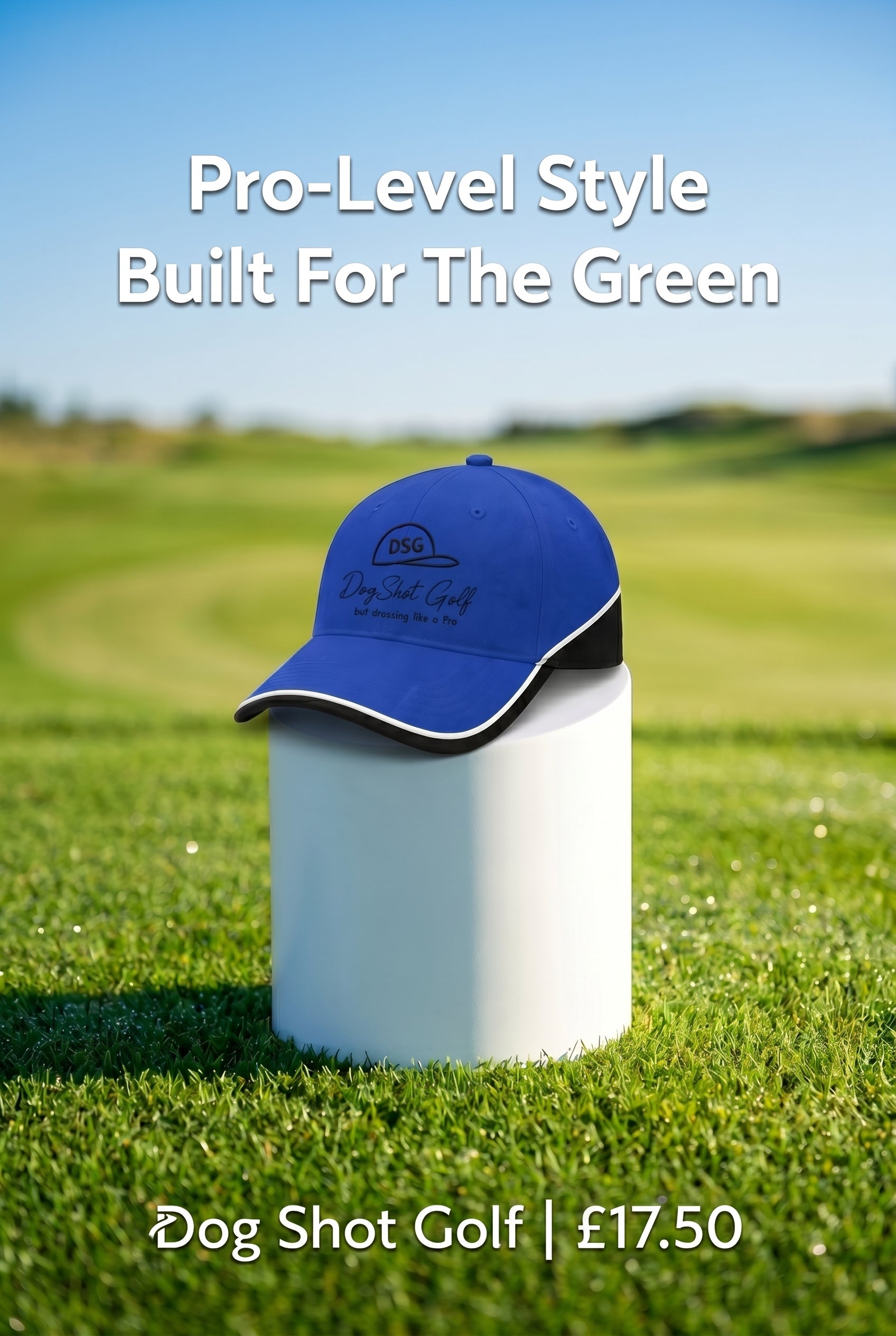 DSG Teamwork Golf Cap - Royal Blue / Black / White