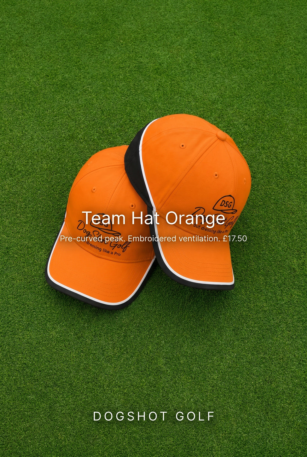 DSG Teamwork Golf Cap - Burning Orange / Black / White