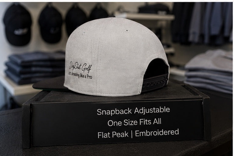 Flat Peak Cap - Sky Grey / Black