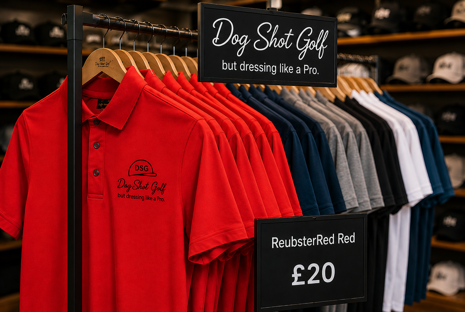 Lightweight Summer Polo - Rubester Red