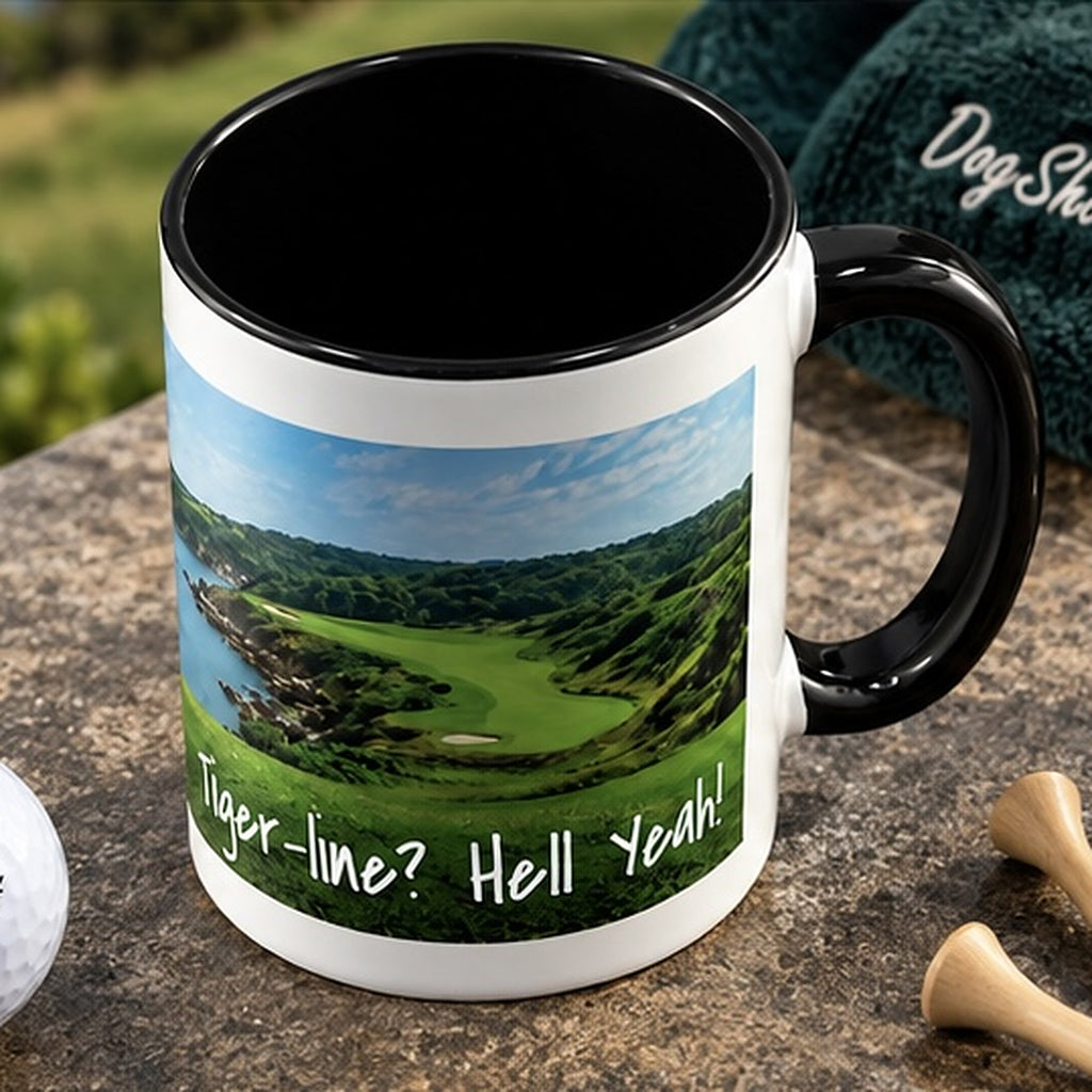 Tiger-line? Hell Yeah! — Golf Mug